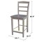 Whitewood Industries Solid Wood Madrid Counter Height Dining Stool - 24" Seat Height S09-402 - alternate 6